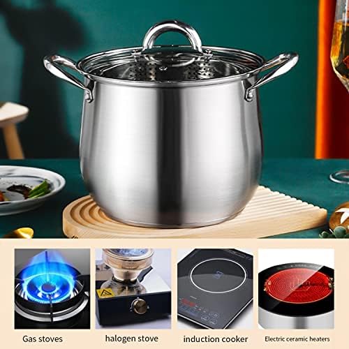 BAKOUSTAR 10 Stainless Steel Stock Pot with Lid