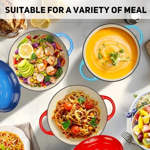 5 QT Heavy-Duty Cast Iron Dutch Oven
