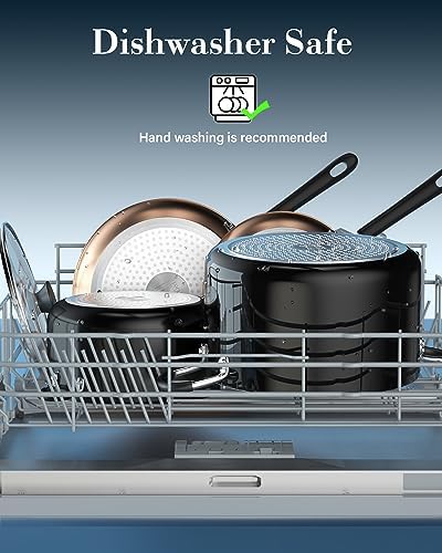 Cook N Home Nonstick Stockpot with Lid - 6-QT for Perfect Cooking