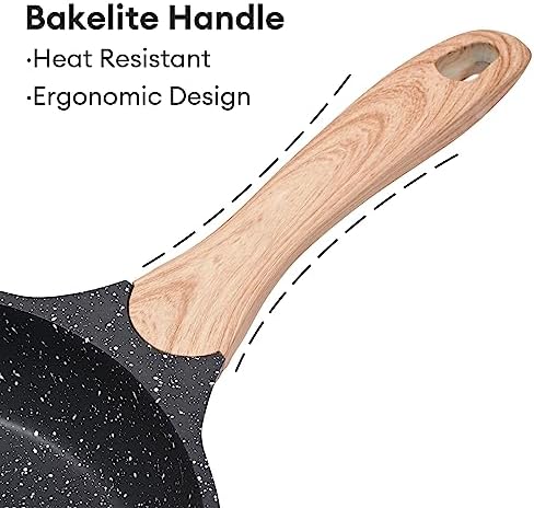 Safe Nonstick Frying Pan PFOA-Free Ergonomic Design Upgrade Your Cooking Experience