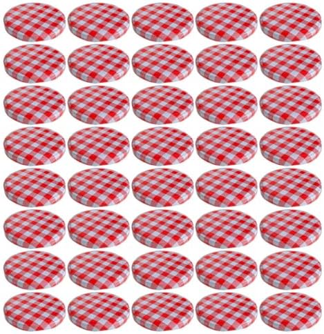 Luxshiny 40pcs Mason Jar Lids Perfect for Canning Sealing Storage