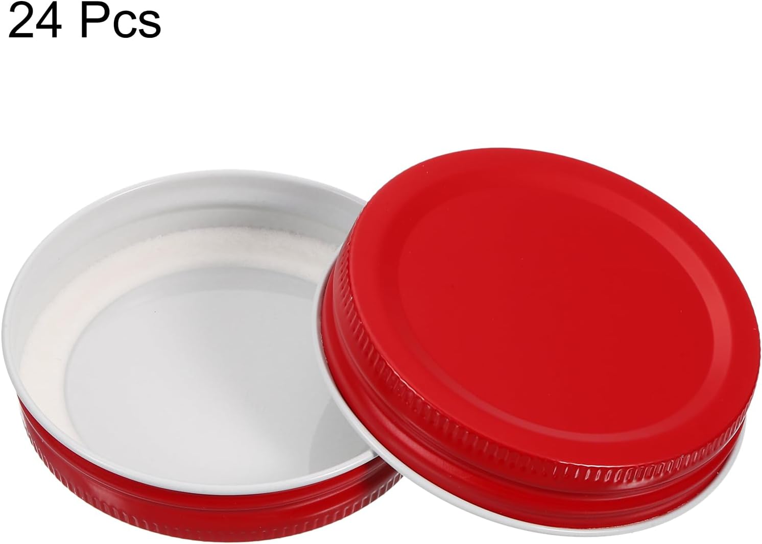Uxcell 24 Pcs Mason Jar Lids 70mm Leak Proof Tin Plate Caps