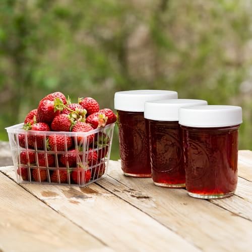 24-Piece White Plastic Lid Set with Liners
