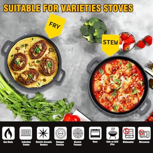 Durable 2-in-1 Dutch Oven Set for Camping Cooking