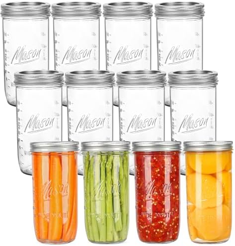 Premium 24oz Mason Jars for Canning More