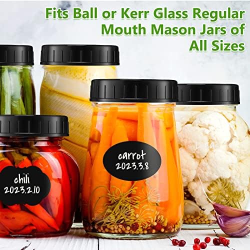 40-Piece Set Mason Jar Lids for Canning and Storage