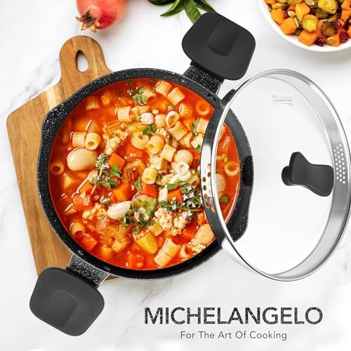 MICHELANGELO Pasta Pot 6 Quart Durable Design