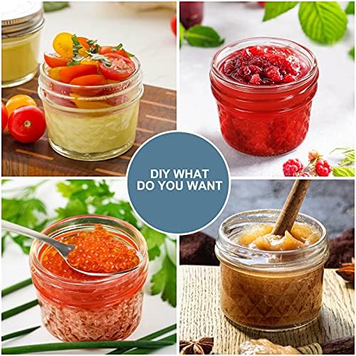 40-Piece 4oz Clear Glass Mason Jars