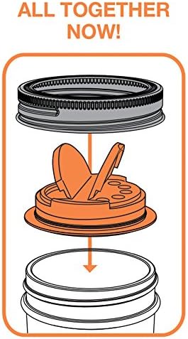 Jarware Spice Lids for Mason Jars Eco-Friendly and dishwasher-safe