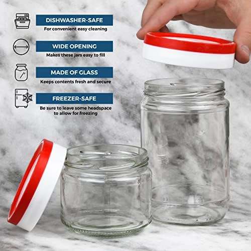 Tribello 22oz Mason JarsWide MouthPerfect for Canning StorageCapacity2x22oz