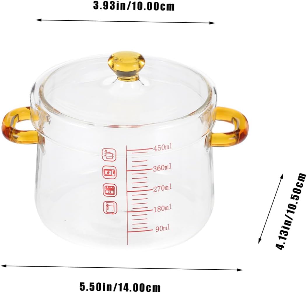Luxshiny Glass Steaming Egg Bowl