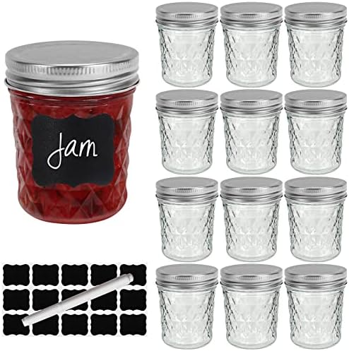 Eco-Friendly Mason Jars 12oz Airtight Capacity