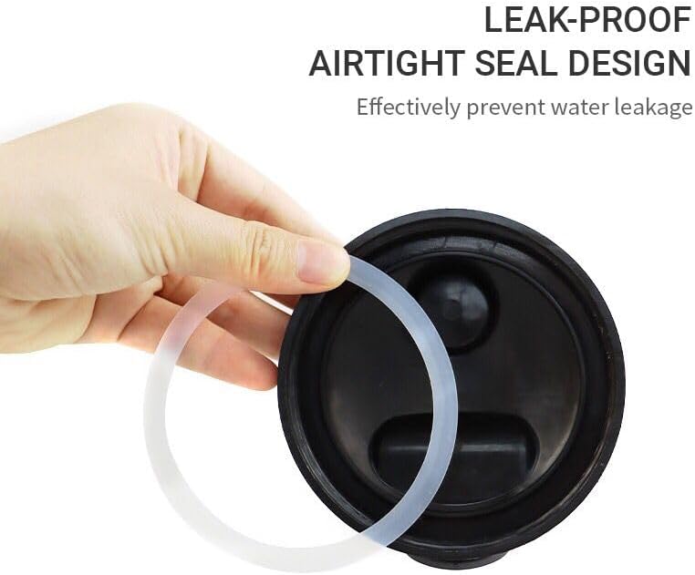 2 Pack Wide Mouth Flip Cap Mason Jar Lids Black