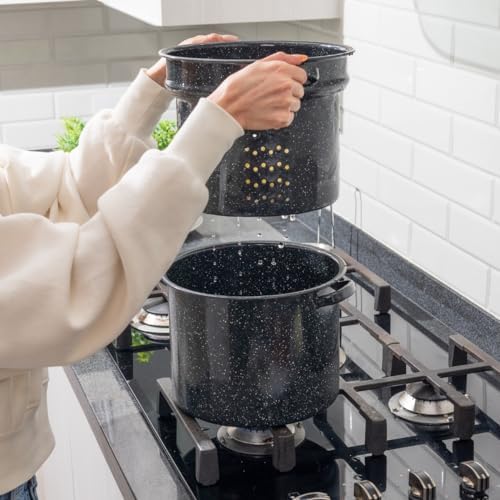 Multi-Use Stock Pot Set 8 Quart with Tamale and Canning Features