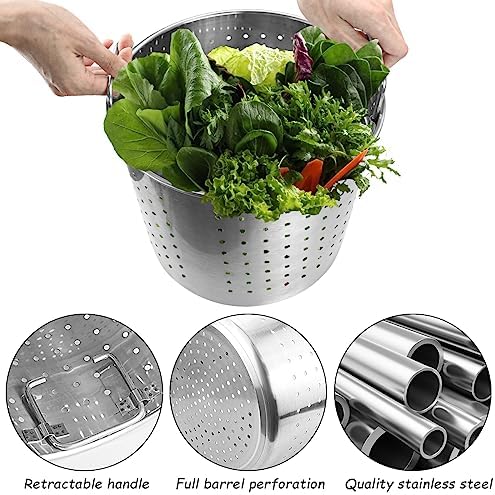 High-Quality Stainless Steel Stock Pot Steamer Basket