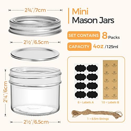 Vivid Jar with Sealed Lids for Canning DIY Projects