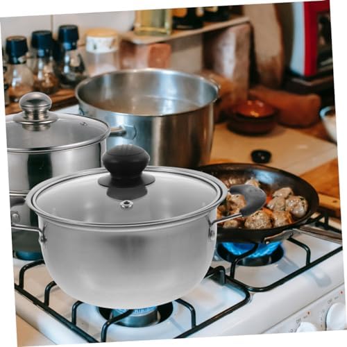 Stainless Steel Soup Pot with Lid Small Cooking Pot for Home Use