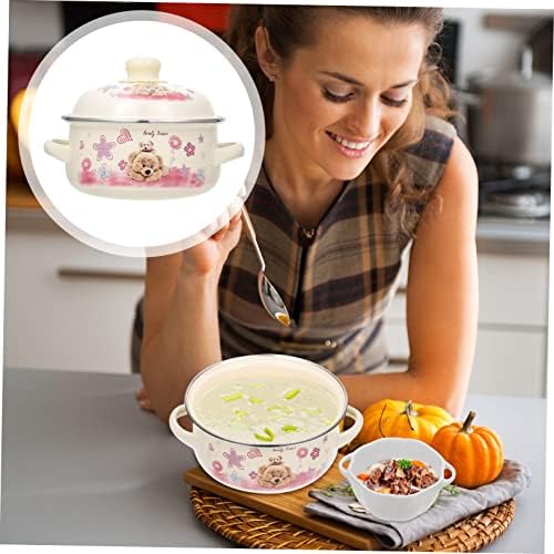 Sleek Enamel Stockpot with Lid for Easy Cooking