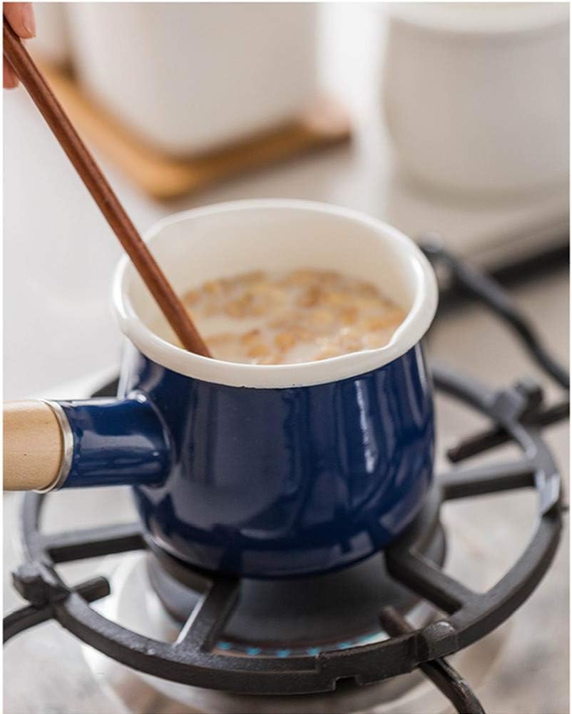 YumCute Home Small Enamel Milk Pot Heat-Conductive Kitchen Pan