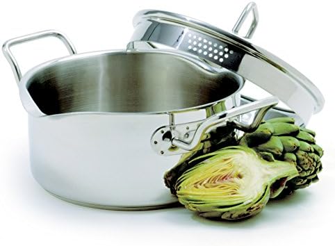 Norpro KRONA 3-Quart Vented Stainless Steel Cooking Pot with Straining Lid