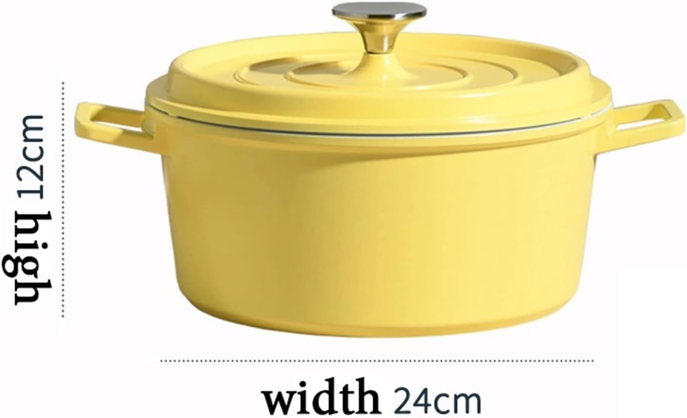 Versatile Kitchen Tool - Cast Iron Stock Pot with Non-Stick Coating