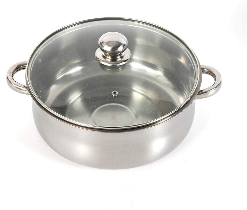 Sturdy 5-Tier Stock Pot with Glass Lid