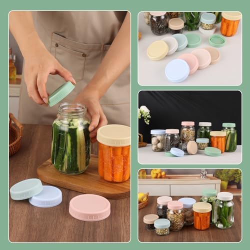 8-Pack Wide Mouth Mason Jar Lids