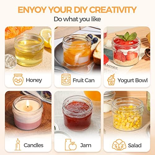 Vivid Jar with Sealed Lids for Canning DIY Projects