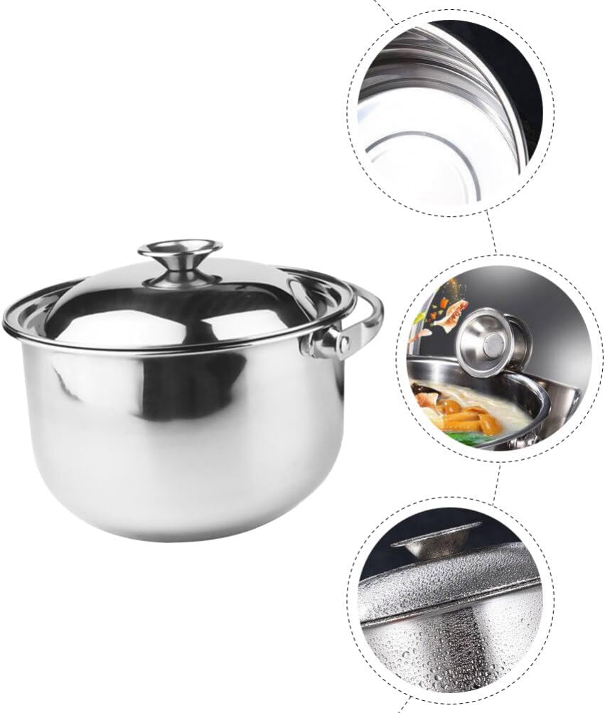 Zerodeko Stainless Steel Stock Pot With Lid