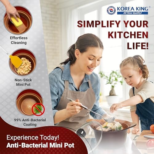 Koreak Diamond Series Small Pot Glass Lid Rapid Heating Nonstick