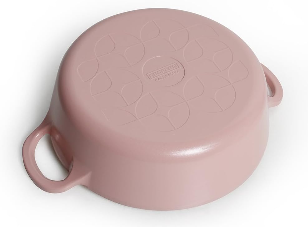 Neoflam Ecolon Retro 2 qt Non-Stick Stockpot with Steam Vent Pink