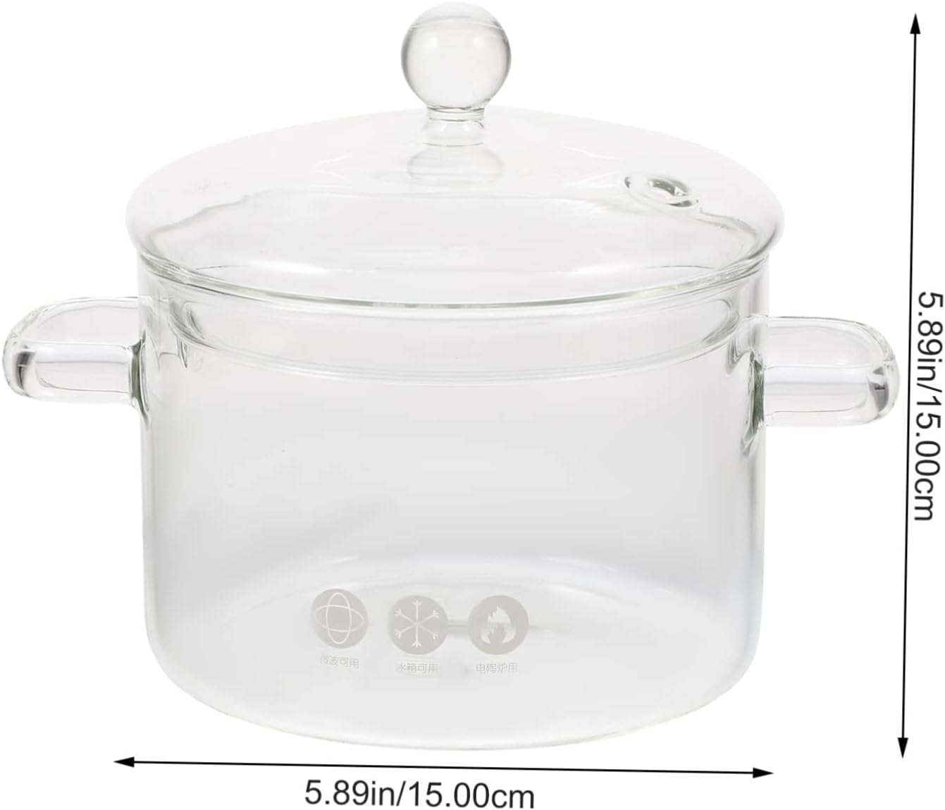High Borosilicate Glass Stockpot Perfect for Korean Ramen