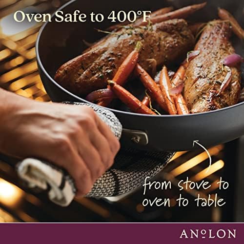 Anolon Advanced Home Hard-Anodized Nonstick Wide Stock Pot Moonstone