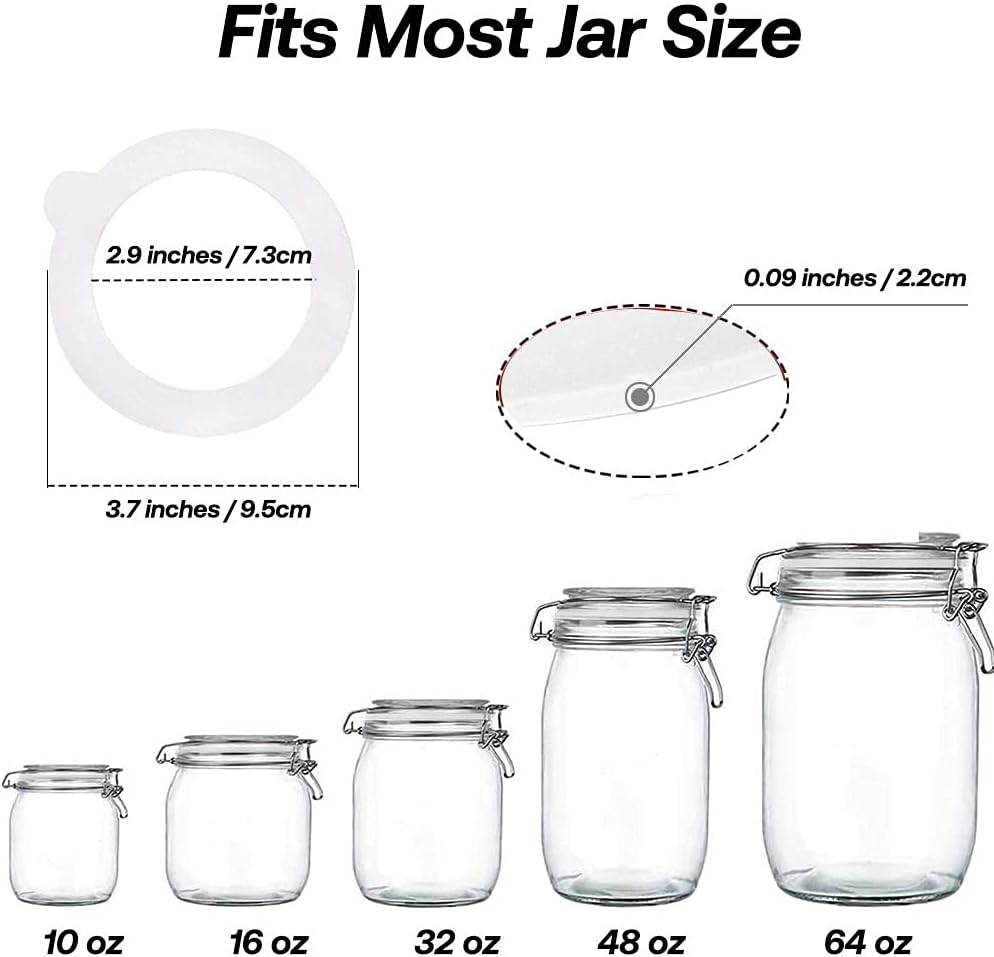 Silicone Gasket for Airtight Preserve Jar Lids