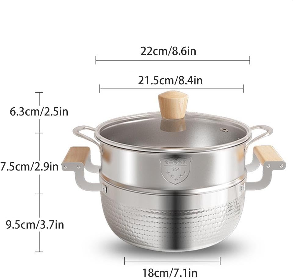 Durable Stock Pot with Lid for Cooking
