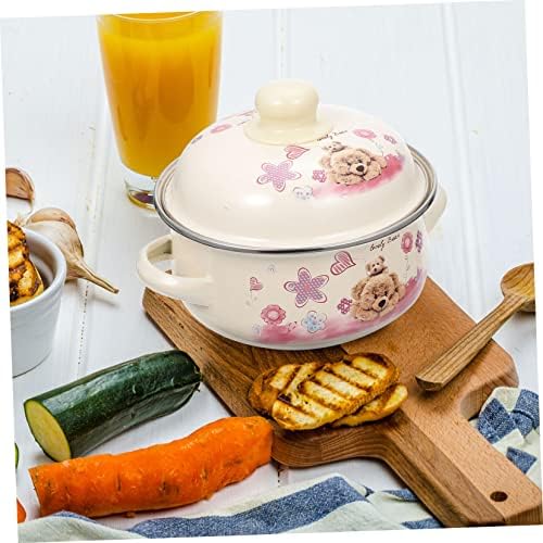 Sleek Enamel Stockpot with Lid for Easy Cooking