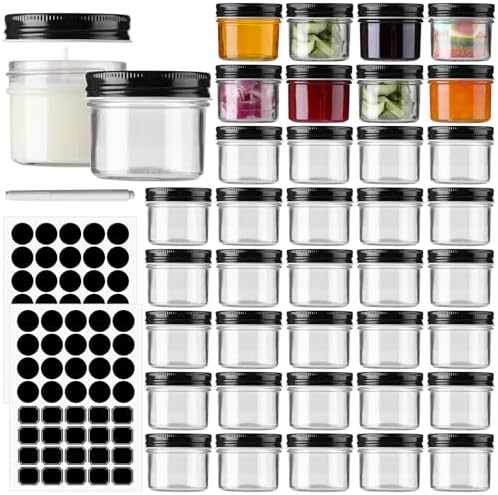 STARSIDE 4 oz Glass Mason Jars