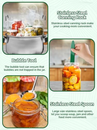Kalolary 19-Piece Canning Starter Kit for Home Use