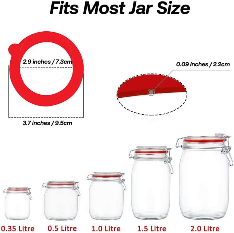 Leak-Proof Silicone Gaskets for Mason Jars