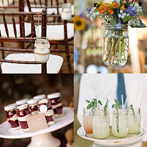 Haneye 20-Piece Glass Mason Jars