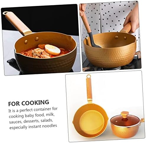 PRETYZOOM Ergonomic Handle Non-Stick Saucepan for Easy Pouring and Cleaning