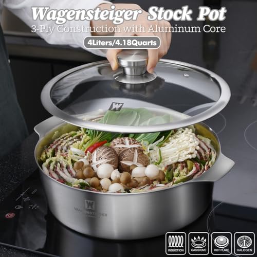 Stainless Steel 4-5 Person Casserole Durable Moist