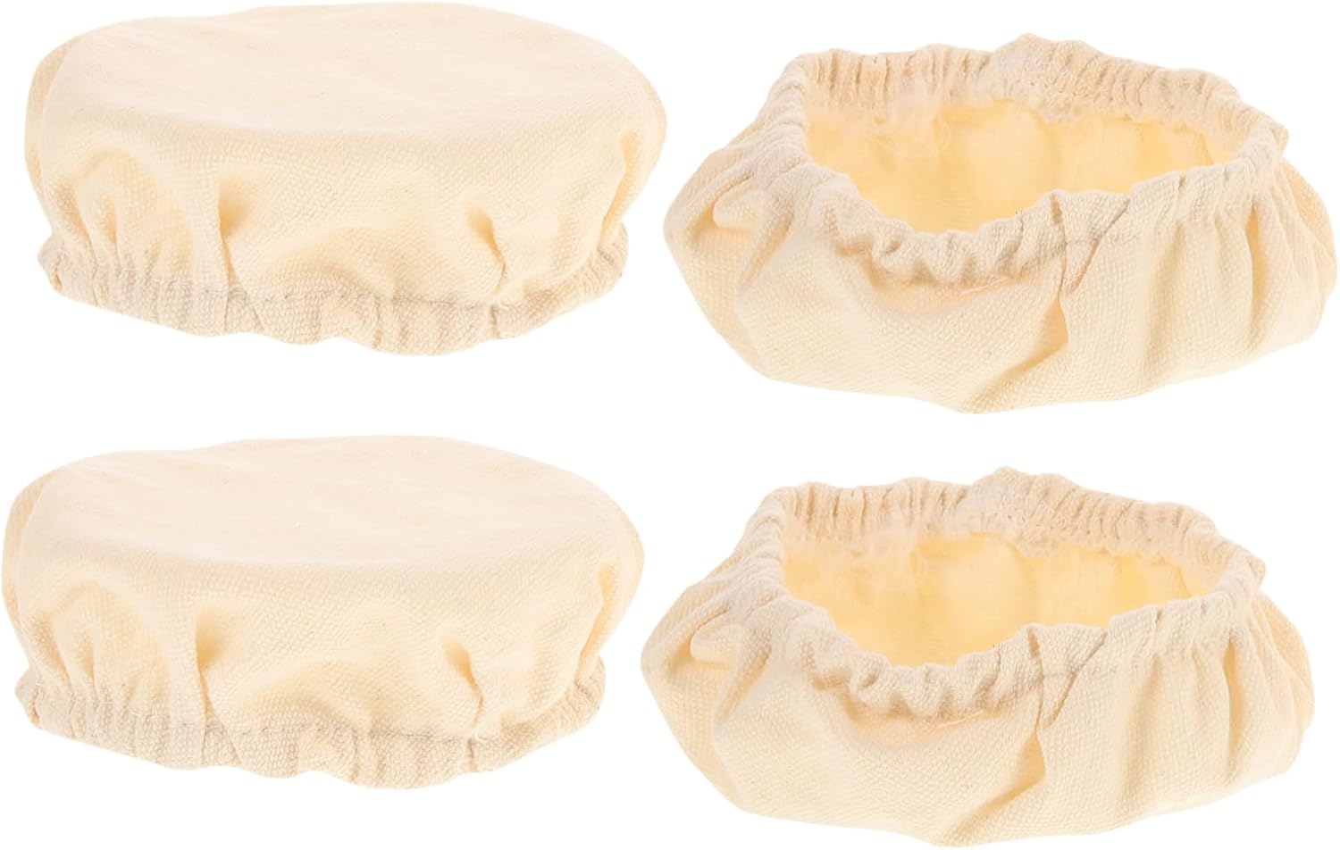 Zerodeko 4pcs Wide Mouth Jar Cloth Covers