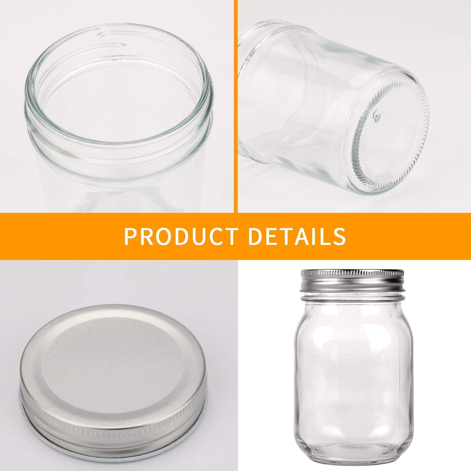 16 oz Glass Mason Jars