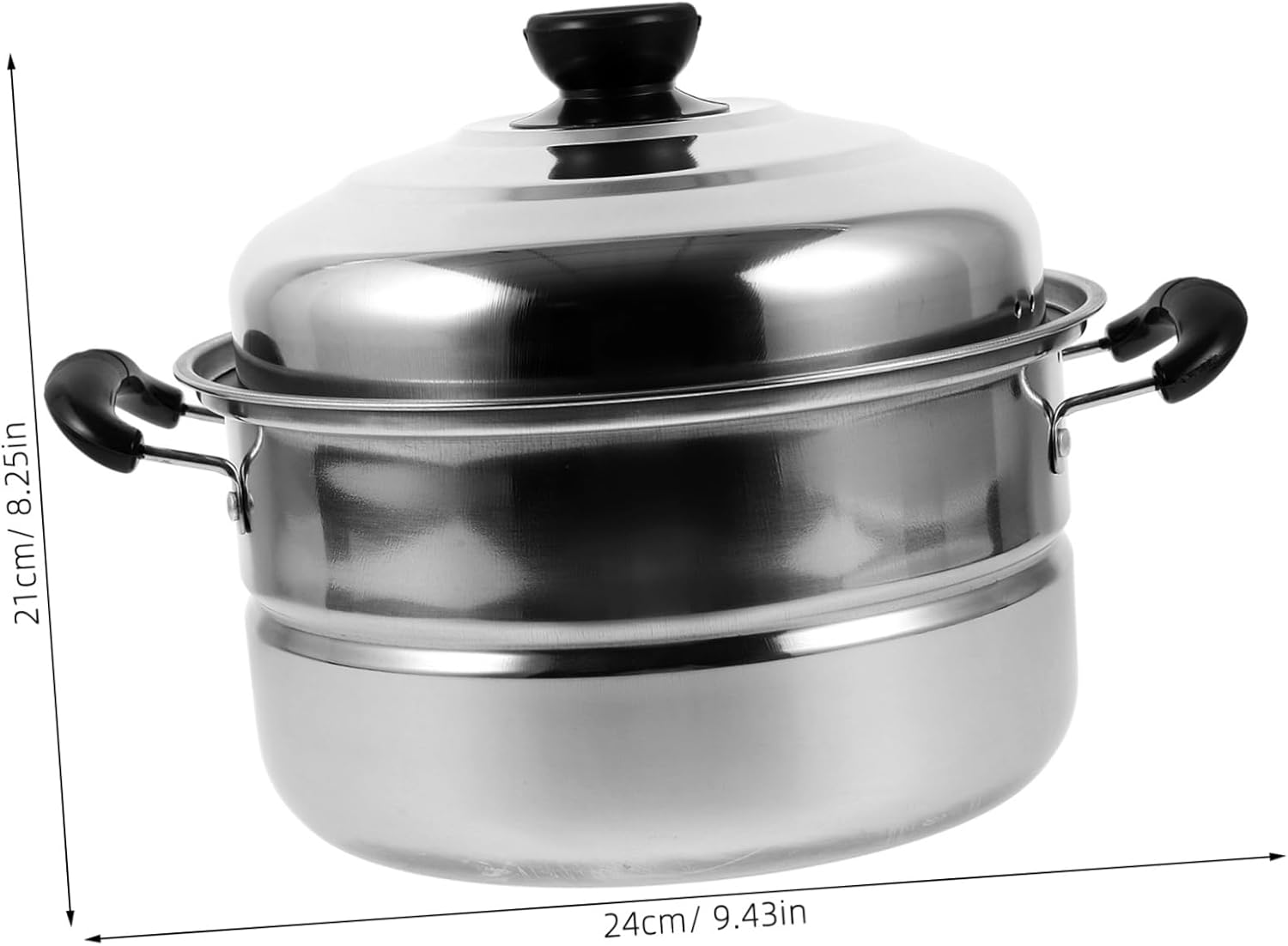 UTHCLO Stainless Steel Stockpot with Steaming Basket