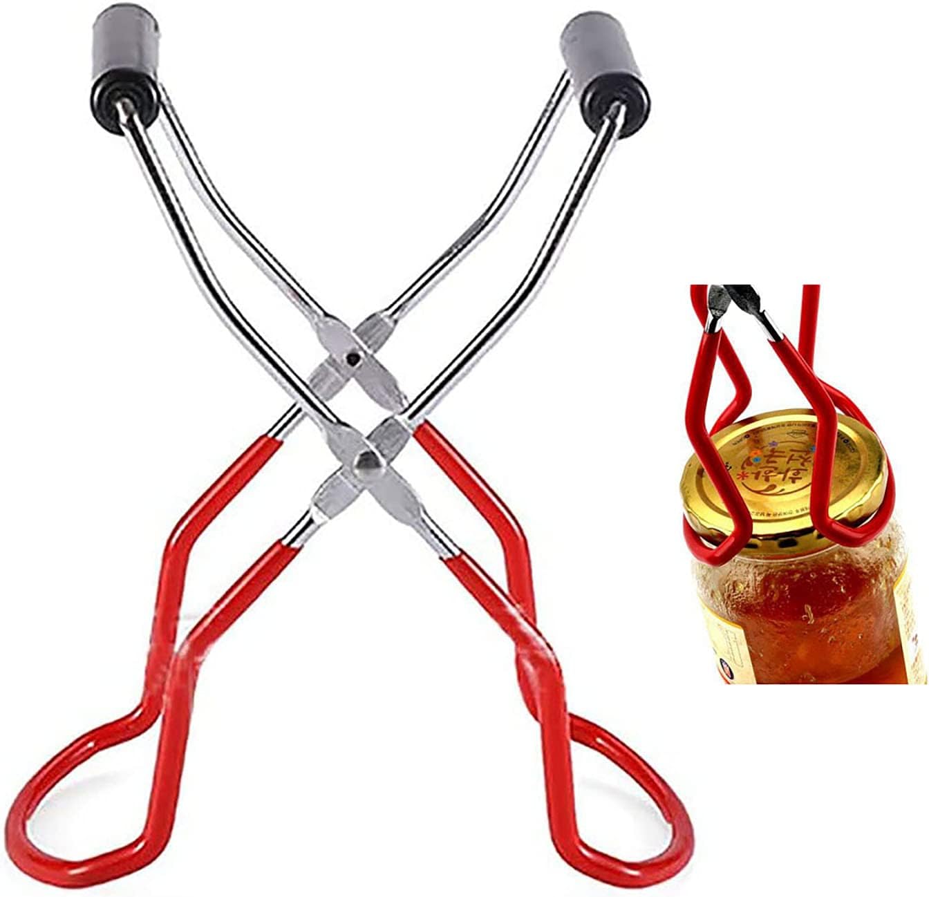 Canning Jar Lifter with Non-Slip Grips Handle
