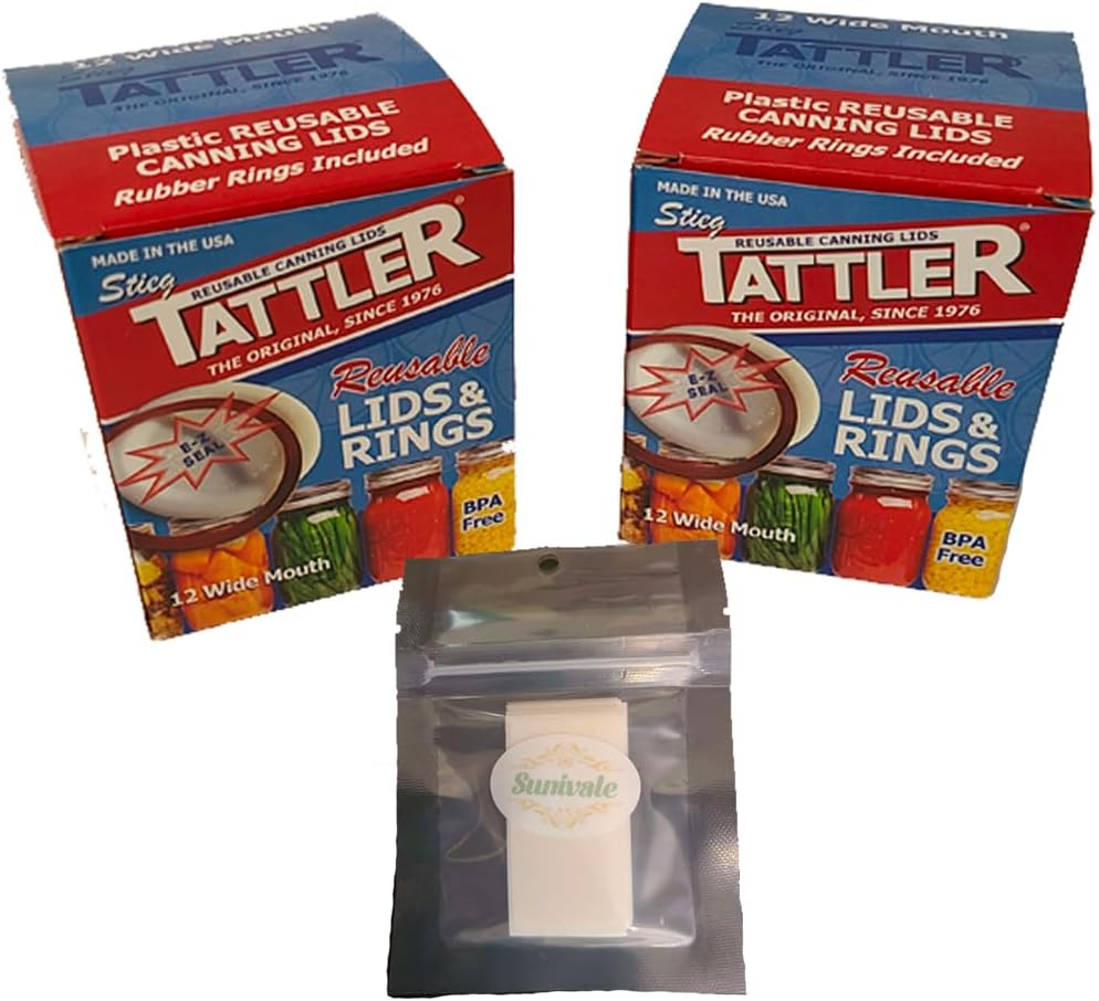 SUNIVALE Reusable Canning Lids Bundle 1