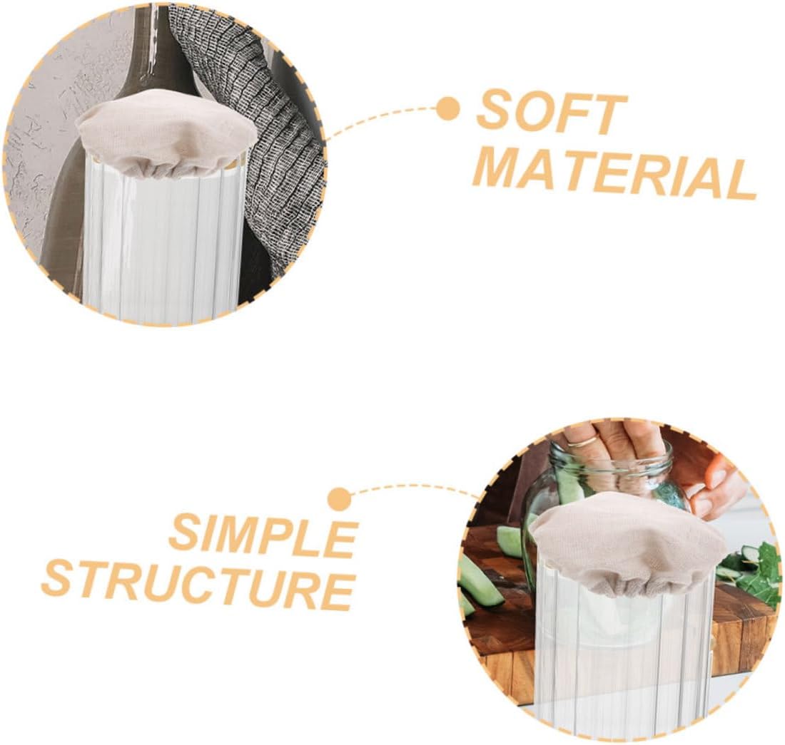 Reusable Airtight Jar Lisp - Soft Cloth Bottle Cover for Home Kitchen