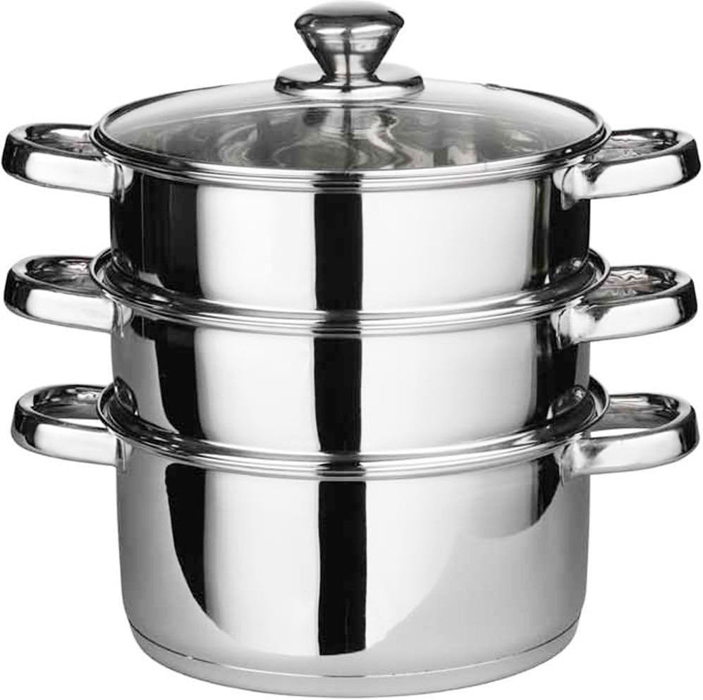 Pristine 4-Piece Stainless Steel Stockpot Set with Cover