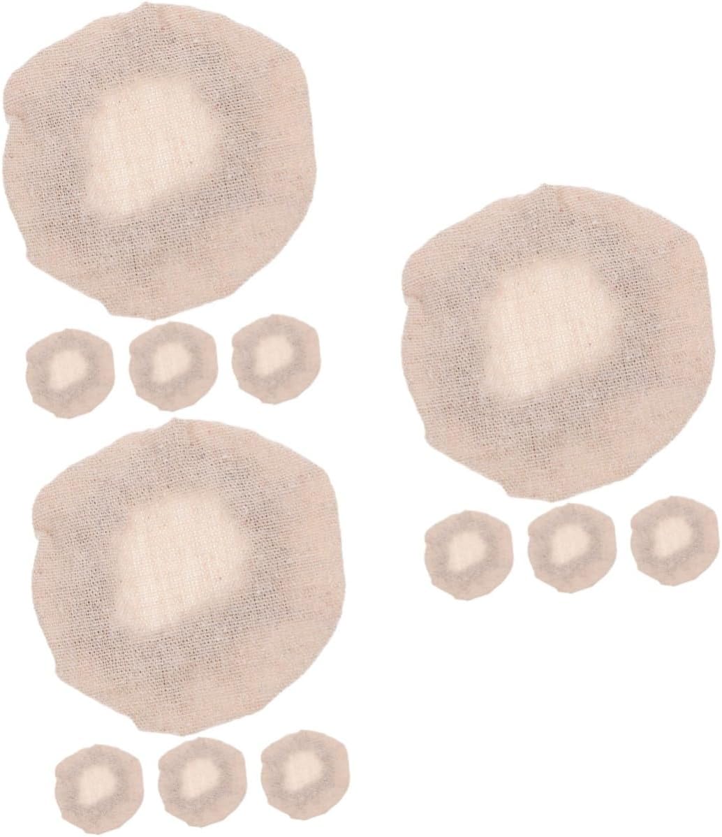 PRETYZOOM 3sets Jar Lid Replacement Canning Lids with Cloth Covers